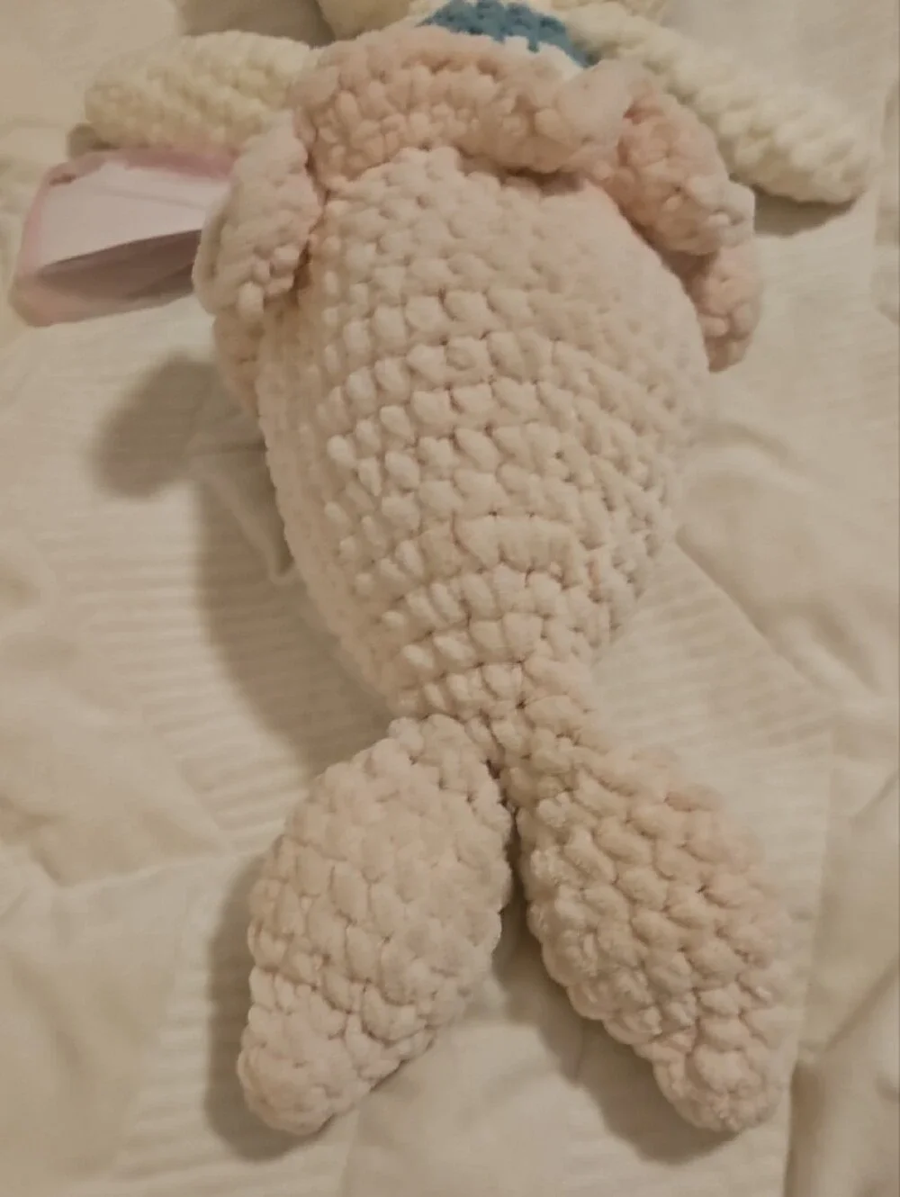 Plush Mermaid Doll Soft Beige & Blue Kids Toy
